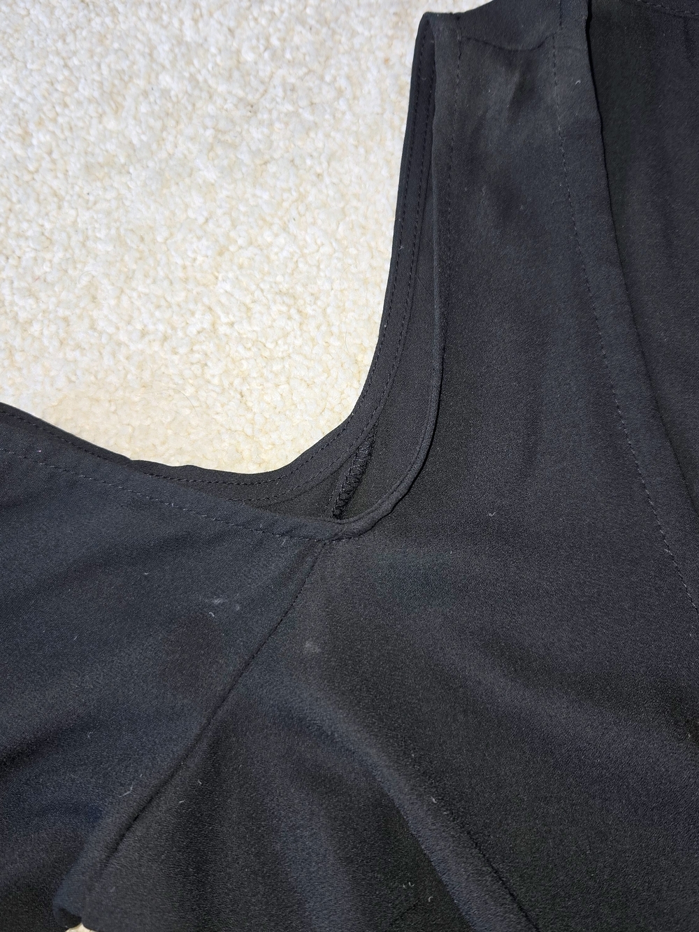 Leith- Black Women's Flowy Wrap Top, Open Shoulder Size S - Picture 5 of 7